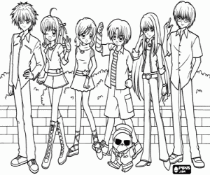 kolorowanka Mermaid Melody znaków