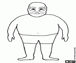 kolorowanka Mikołaja w lecie