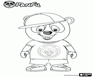 kolorowanka Miły hip-hop panda Panfu