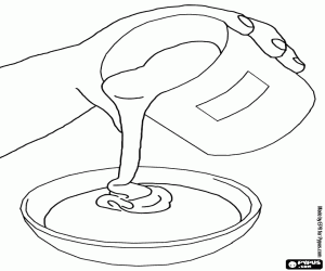 kolorowanka Mleko skondensowane jest bardzo słodka