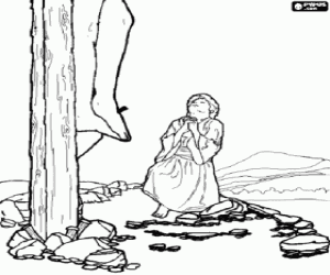 kolorowanka Modlitwa Marii Magdaleny