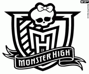 kolorowanka Monster High Logo