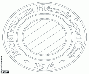 kolorowanka Montpellier HSC logo