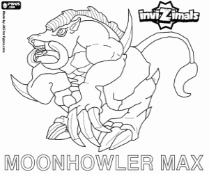 kolorowanka Moonhowler Max, Invizimals