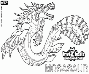 kolorowanka Mosasaur, Invizimals Następny wymiar