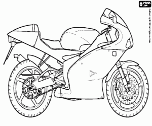 kolorowanka Motocykl Aprilia RS 125