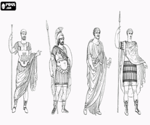 kolorowanka Mężczyzn of the Roman Empire