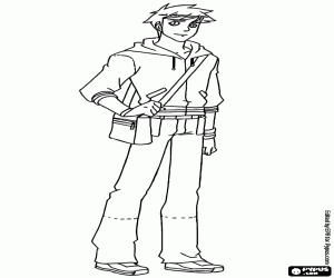 kolorowanka Młody atrakcyjny Blaine