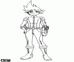 kolorowanka Młody Brett z Team Galaxy