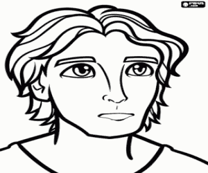 kolorowanka Młody wojownik Nod