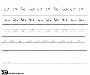 kolorowanka Napisz SO, małe litery