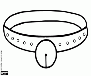 kolorowanka Naszyjnik z Sankami dzwon