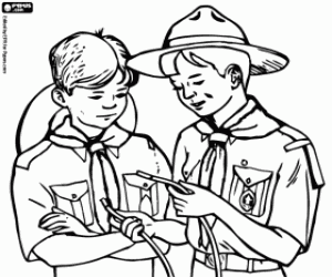 kolorowanka Nauka węzłów