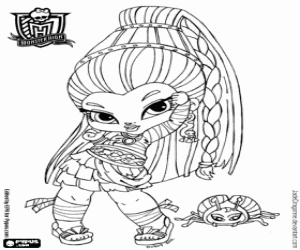 kolorowanka Nefera de Nile, Baby Monster High