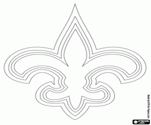 kolorowanka New Orleans Saints logo