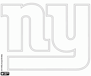 kolorowanka New York Giants logo