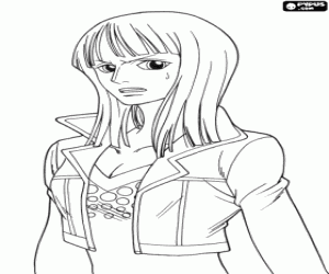 kolorowanka Nico Robin, postać z One Piece