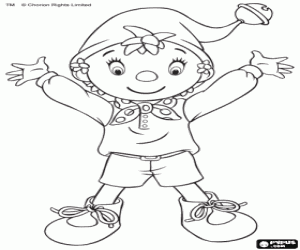 kolorowanka Noddy miasta zabawki