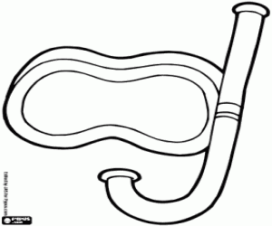 kolorowanka Nurek maskę