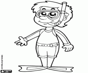 kolorowanka Nurek z neoprenu