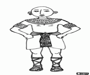 kolorowanka Obywatel Starożytny Egiptu