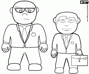 kolorowanka Ochroniarz w akcji