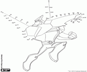 kolorowanka Odkryj Diamondhead, kropka-kropka