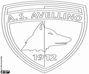 kolorowanka Odznaka AS Avellino 1912