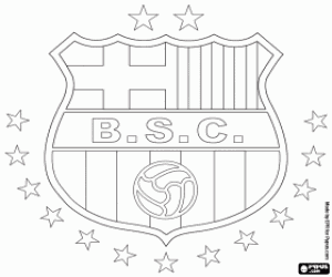 kolorowanka Odznaka Barcelona Sporting Club