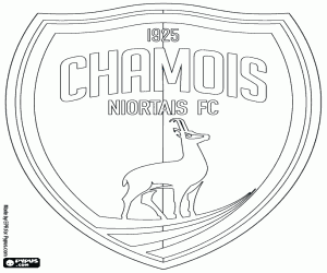 kolorowanka Odznaka Chamois Niortais FC