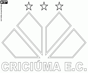kolorowanka Odznaka Criciúma EC