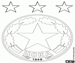 kolorowanka Odznaka CSKA Sofia