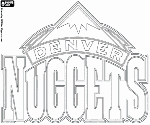 kolorowanka Odznaka Denver Nuggets