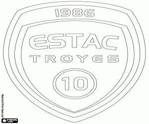 kolorowanka Odznaka ESTAC Troyes