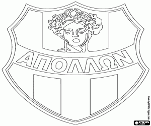 kolorowanka Odznaka FC Apollon Smyrnis