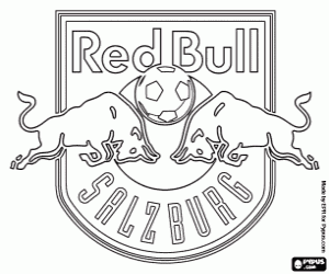 kolorowanka Odznaka FC Red Bull Salzburg