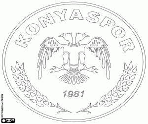 kolorowanka Odznaka Konyaspor
