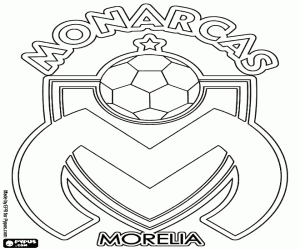 kolorowanka Odznaka Monarcas Morelia