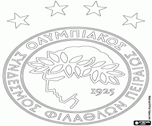 kolorowanka Odznaka z Olympiakos Pireus