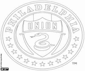 kolorowanka Odznaka Philadelphia Union
