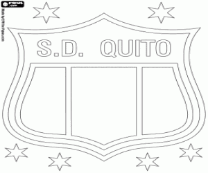kolorowanka Odznaka SD Quito, Deportivo Quito