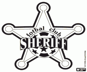 kolorowanka Odznaka Sheriff Tyraspol