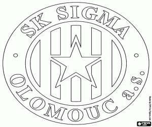 kolorowanka Odznaka z SK Sigma Olomouc