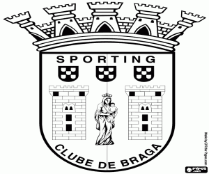 kolorowanka Odznaka Sporting de Braga