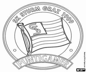 kolorowanka Odznaka Sturm Graz