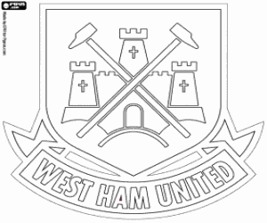 kolorowanka Odznaka z West Ham United