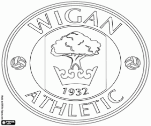 kolorowanka Odznaka Wigan Athletic