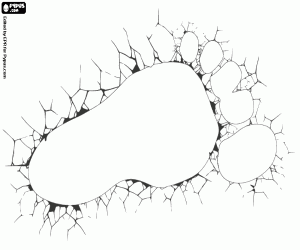 kolorowanka Ogromny ślad Bigfoot