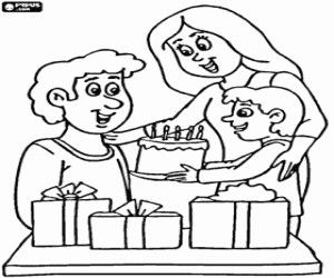 kolorowanka Ojca w jego obchody