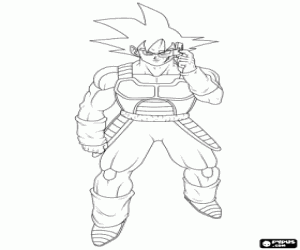 kolorowanka Ojciec Goku, Bardock